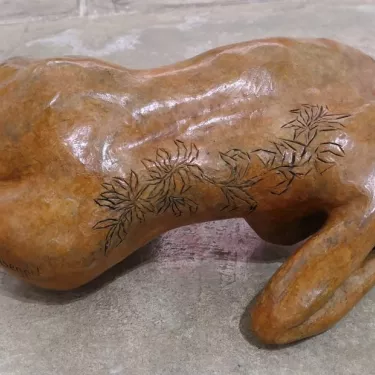 Sculpture en Bronze de BEGGIT Intitulée  Double Visage 