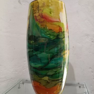 Vase en Cristal Intitulé  Amazonie  (36) 