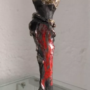 Cybèle - Réf 14-22 Sculpture en Céramique émaillé - Raku d'Ossabb 