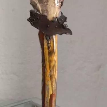 Petite - Réf 43-21 Sculpture en Céramique émaillé - Raku d'Ossabb 