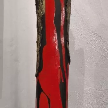 Méditation - Réf 43-17 Sculpture en Céramique émaillé - Raku d'Ossabb 