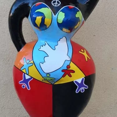  Baigneuse  Sculpture en Résine et Poudre de Marbre