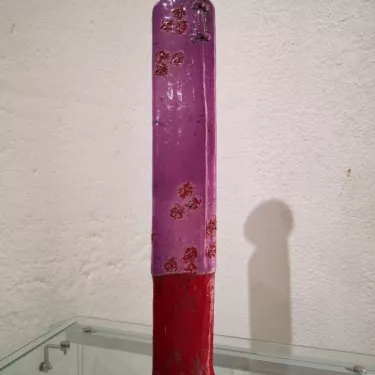 Sculpture en Céramique émaillée, Technique RAKU -  Vietnamien  16-II-6