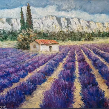 The Alpilles - Oil on canvas - GLUZAC - A15