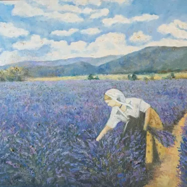 The Alpilles - Oil on canvas - GLUZAC - A17