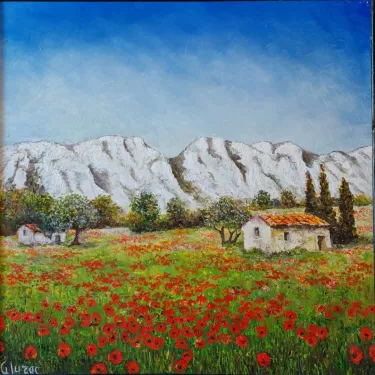 The Alpilles - Oil on canvas - GLUZAC - A26