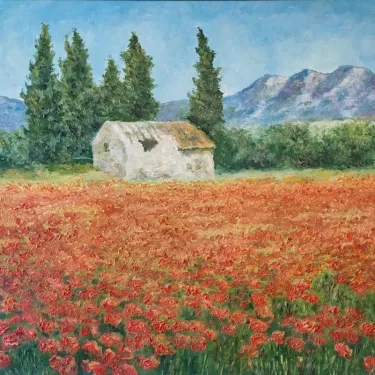 The Alpilles - Oil on canvas - GLUZAC - A19