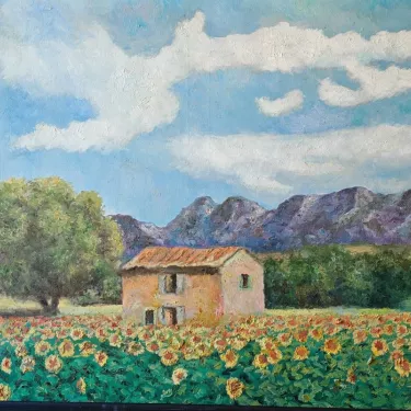 The Alpilles - Oil on canvas - GLUZAC - A22