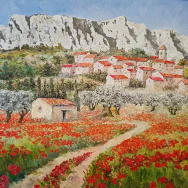 The Alpilles - Oil on canvas - GLUZAC - A1