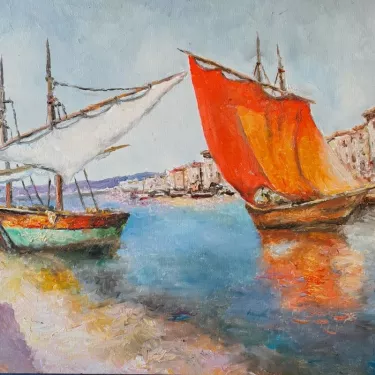 Marine - Oil on canvas - GLUZAC - M19