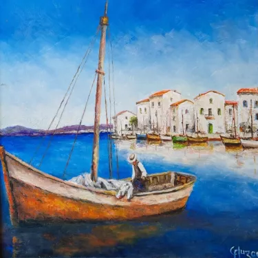 Lowering the sails - Oil on canvas - GLUZAC - M5