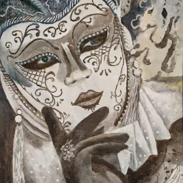 Venice Mask - Oil on canvas - GLUZAC - V71