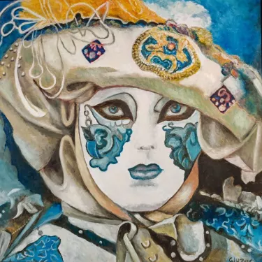 Venice Mask - Oil on canvas - GLUZAC - V76