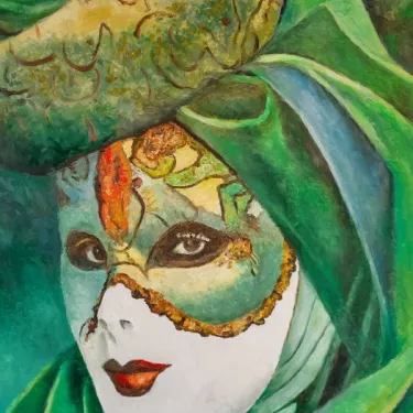 Venice Mask - Oil on canvas - GLUZAC - V15