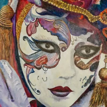 Venice Mask - Oil on canvas - GLUZAC - V28