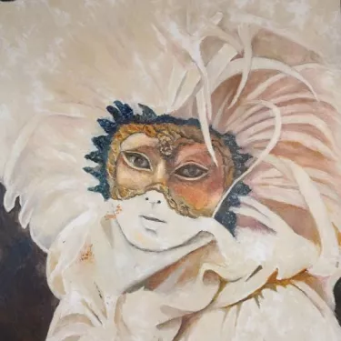 Venice Mask - Oil on canvas - GLUZAC - V68