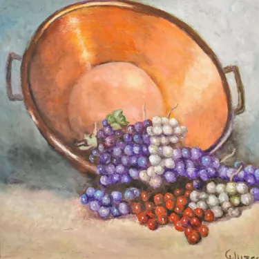 Still Life - FRUIT - Grapes - Oil on canvas - GLUZAC - F8