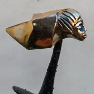 PTREH124cmSocleMarbre15x15x6cmTteBronzedeRobertJAYET20093