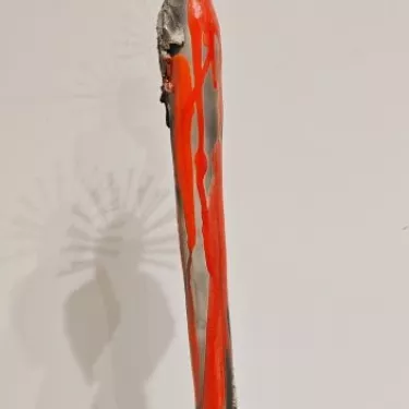 Sculpture en Céramique émaillée, Technique RAKU -  OYA II  d'OSSABB - 5821