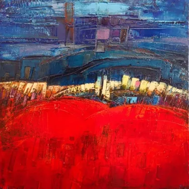 N°22 - Huile sur Toile d'Aléos - 46x59 cm - Réf 46X59A719