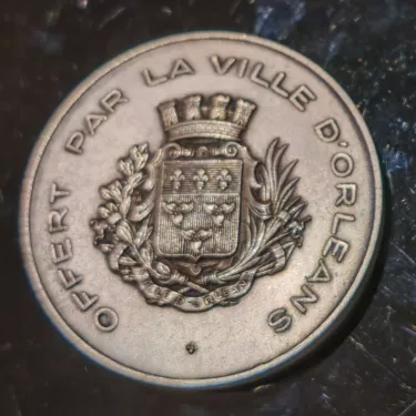 Médaille Bronze Argenté 1978 - Jeanne D'Arc 8. Mai 1429, Offert par la ville d'Orleans, éditée par la Monnaie de Paris réf 460-5