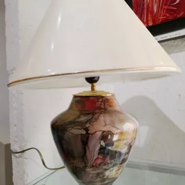 Lampe en Cristal, intitulé  BASTIDE .de Sylvie Montagnon Réf 1