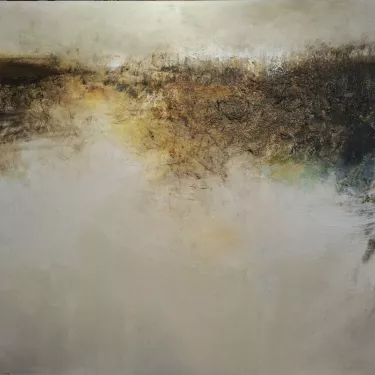 Huile sur Toile de TRISTAN,  Paysage Abstrait  FORMAT 50F Dimensions 116 x 89 cm Réf N° 32