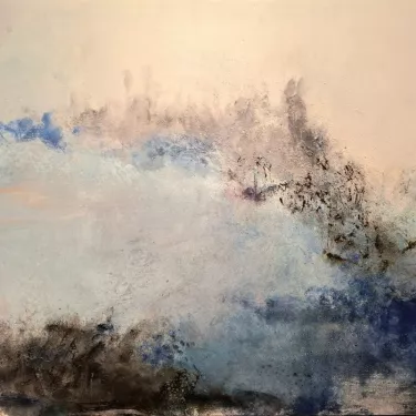 Huile sur Toile de TRISTAN,  Paysage Abstrait  FORMAT 50F Dimensions 116 x 89 cm Réf N°34