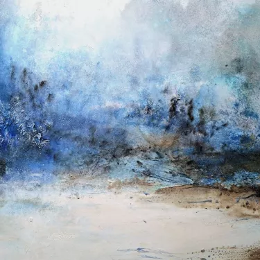 Huile sur Toile de TRISTAN,  Paysage Abstrait  FORMAT 50F Dimensions 116 x 89 cm Réf N°35