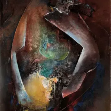 Huile sur toile de René BERTHET (1941-2018) Réf 1-268