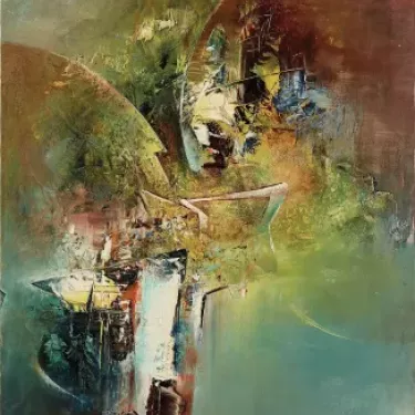 Huile sur toile de René BERTHET (1941-2018) Réf 1-270