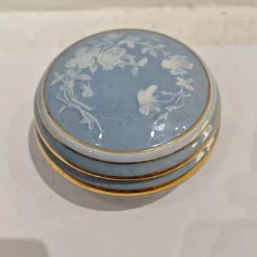 Camille THARAUD (1878-1956) à Limoges. Bonbonnière Circulaire, en Porcelaine Réf 178-3