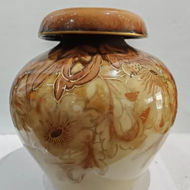 Camille THARAUD (1878-1956) Limoges. Modèle Amarante. Vase à Col Ourlé en Porcelaine Réf 192