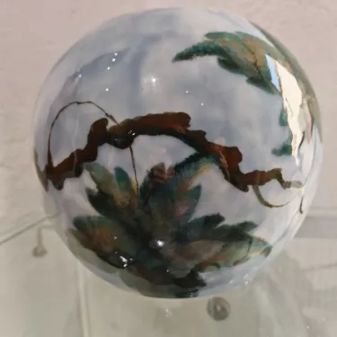 Camille THARAUD (1878-1956) Limoges. Vase Boule en Porcelaine Réf 187-1