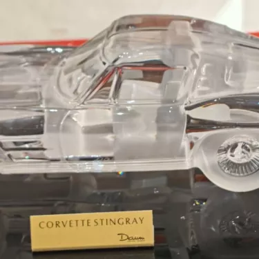 Daum Crystal Sculpture – Corvette STINGRAY by Xavier FROISSART (Born in 1951)