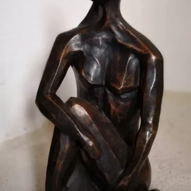 Sculpture en Bronze de Beggit Intitulée Vision