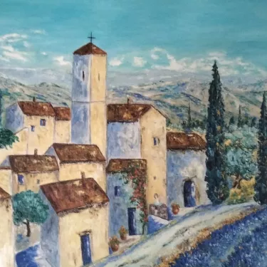 Huile sur Toile de Jacqueline SELLEM - Intitulée La Provence