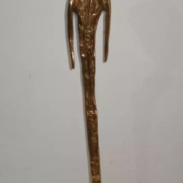 Sculpture - Bronze et Pâte de Verre - Intitulée Belcanto (2)