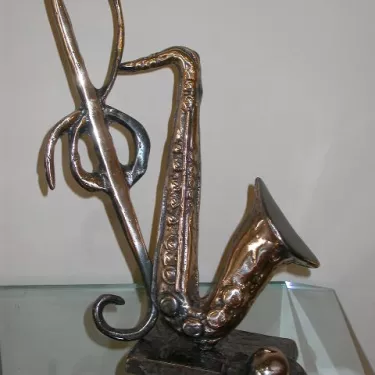 Sculpture - Bronze - Intitulée Saxsol (24)