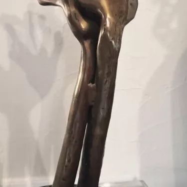 Sculpture - Bronze - Intitulée Amitiés Mains (34)