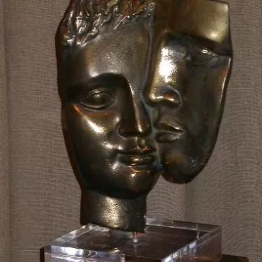Sculpture - Bronze - Intitulée Amour Partagé (1)