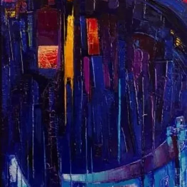 N°27 - Huile sur Toile d'Aléos - Dimensions 25x75 cm - Références 25X75A761