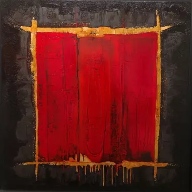 N°50- Huile sur Toile d'Aléos - Dimensions 100x100 cm - Références 100N100A716