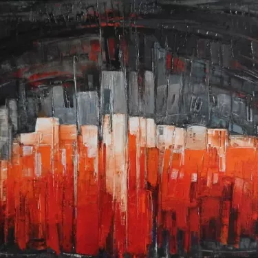 N°53 - Huile sur Toile d'Aléos - Dimensions 65x100 cm - Références 65X100A708