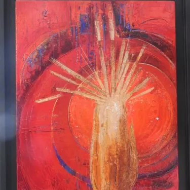 N°A63 - Huile sur Toile d'Aléos - Dimensions 54x65 cm - Références 54T65A535