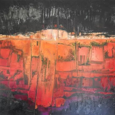 N°A78 - Huile sur Toile d'Aléos - Dimensions 130x162 cm - Références 130M162A788