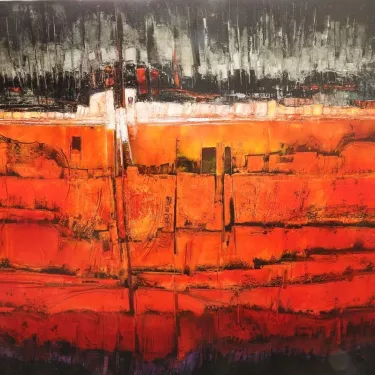 N°A79 - Huile sur Toile d'Aléos - Dimensions 130x162 cm - Références 130M162A791