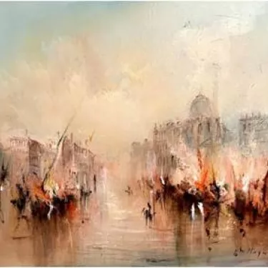 V03 - Venise La Flamboyante - 55 x 46 cm