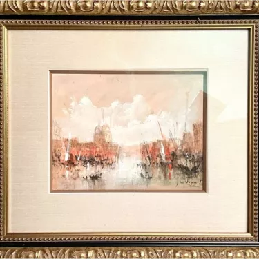 V10 - La Vie sur le Canal - 35 x 27 cm