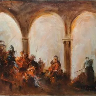 B04 - Scène Antique - 55 x 46 cm